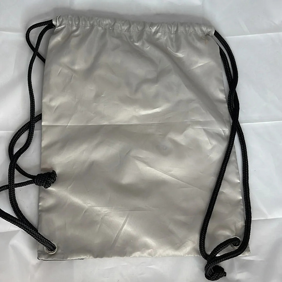 HUNTER Boots Logo Carryall Bag Dustbag Grey Drawstring Backpack Nylon - Picture 5 of 8